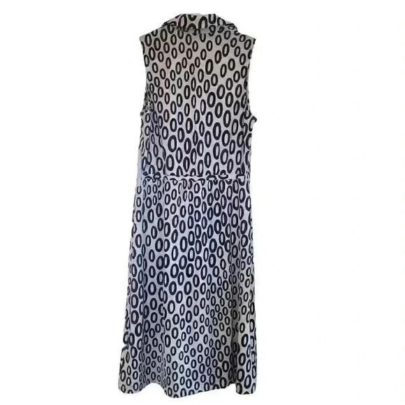 Shelby & Palmer Women's Black or Navy & White Poly/Spandex Sleeveless Dress NEW - Picture 4 of 13